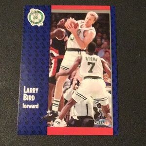 LARRY BIRD 1991, BOSTON CELTICS, FLEER BASKETBALL CARD